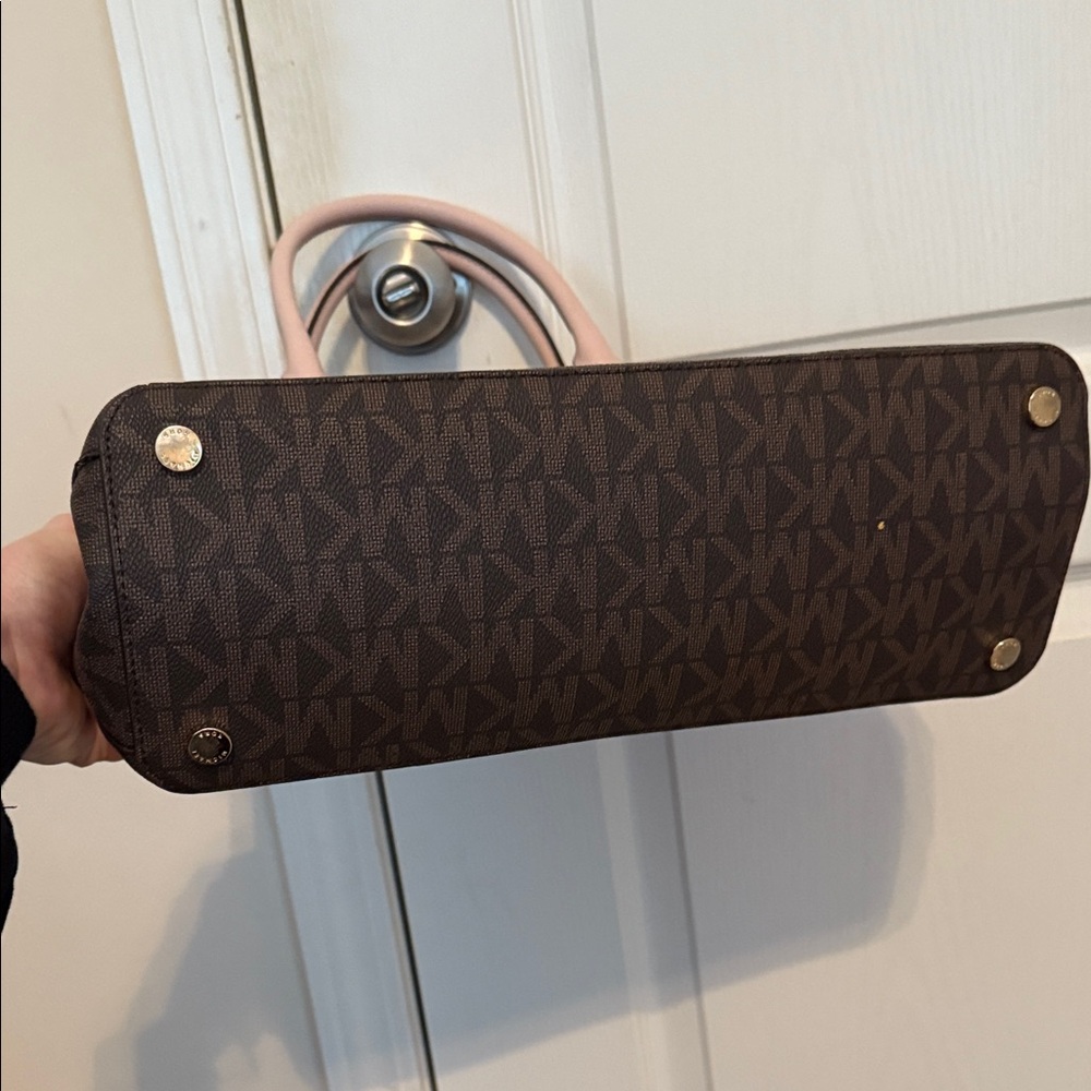 Michael Kors Satchel in Brown and Pink - Picture 3 of 8